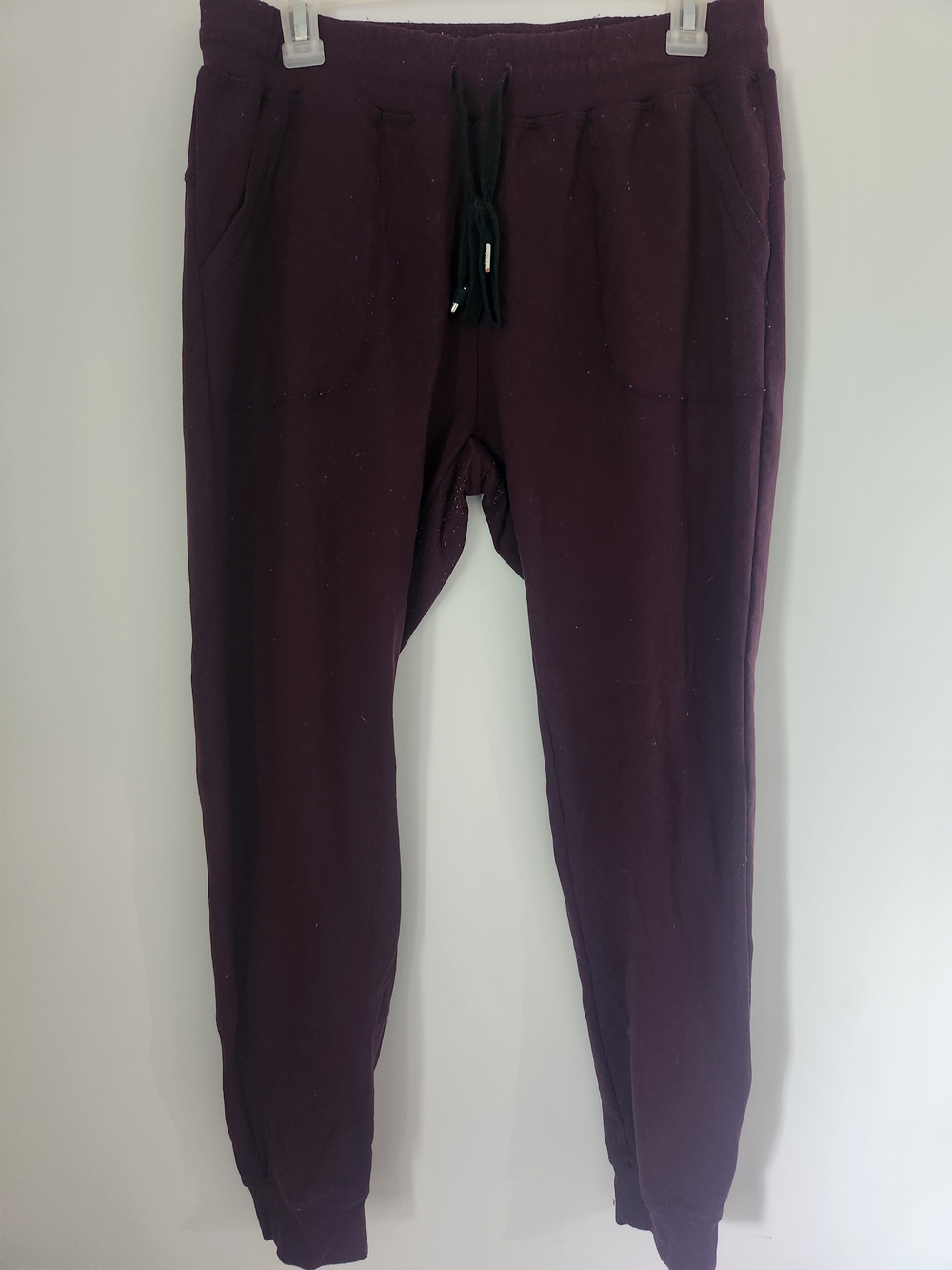 Zyia Jogger Pants in Dark Plum - Comfortable Everyday Wear